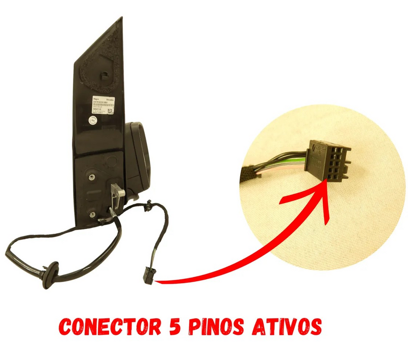 Espelho Retrovisor Elétrico Direito Mercedes VIto 5 pinos - 4478110400