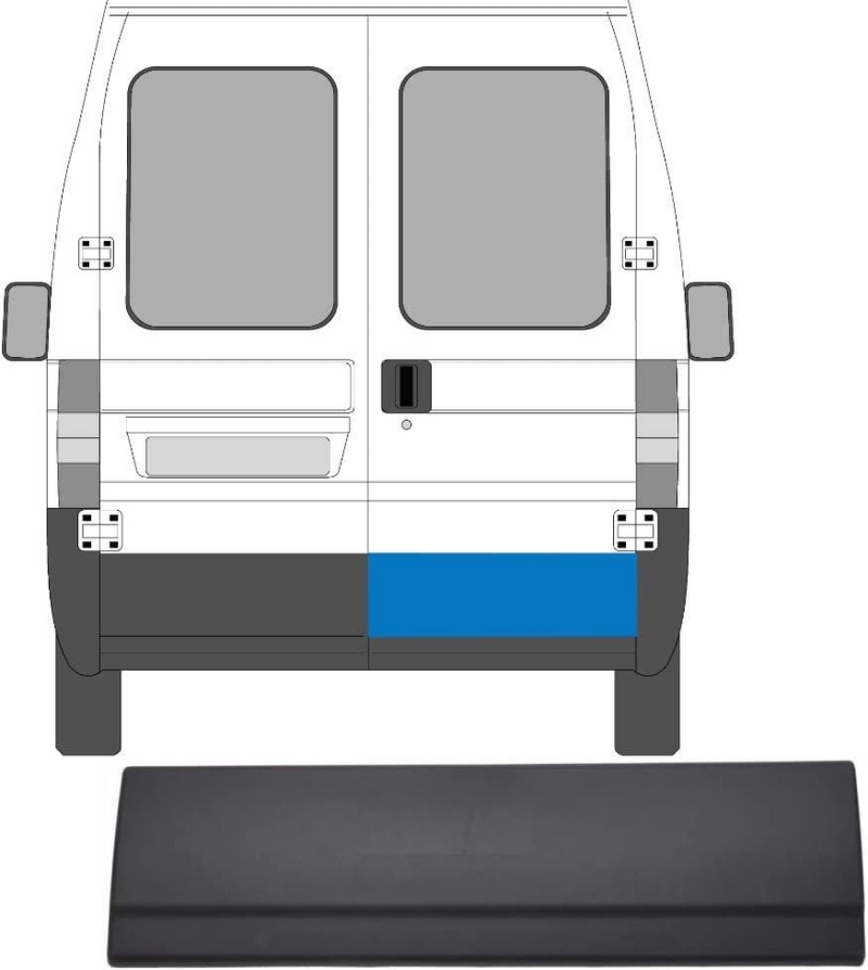 Friso Porta Traseira DUCATO 02/06 - 1308136070