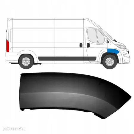 Friso guarda-lamas para FIAT DUCATO  à frente, lado direito - 735684318